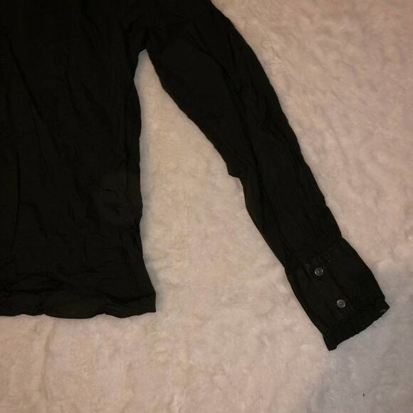 Loft Army Green Long Sleeve Blouse - Picture 5 of 6